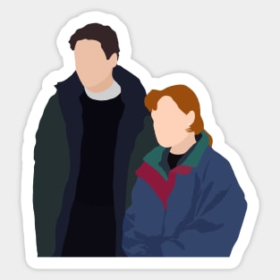 mulder and scully Sticker